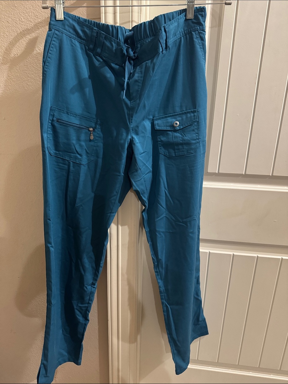 Ada Teal Cargo Pants with Utility Pockets